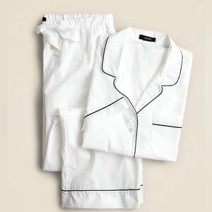 J. Crew End-on-end cotton long-sleeve pajama set.